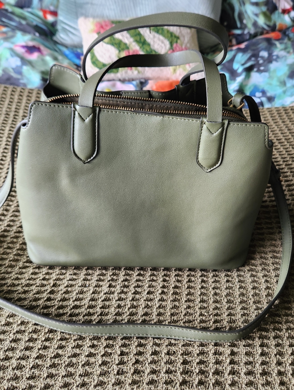 A New Day Green Satchel
